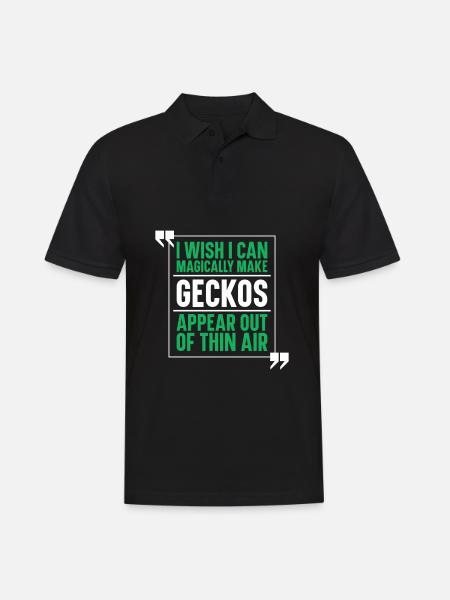 Gecke Lizard Reptile Lizard Lizard - Men's Polo Shirt - black