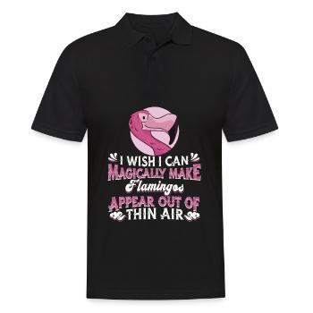 Flamingo - Men's Polo Shirt - black - Front - Kai (181cm)