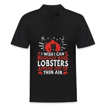 Lobster Sea Crab Lobster Seafood - Men's Polo Shirt - black - Front - Kai (181cm)