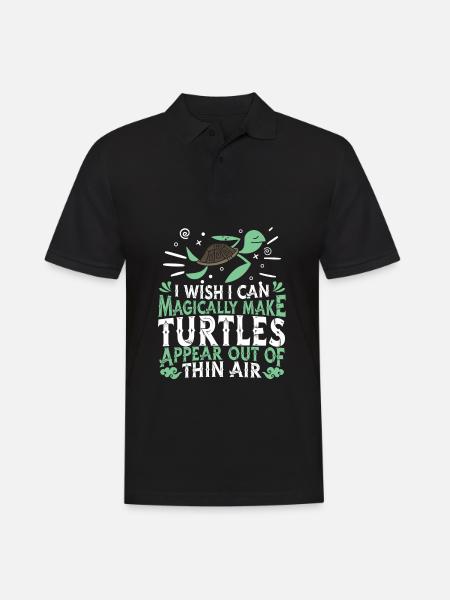 Turtle Sea Turtle - Men's Polo Shirt - black