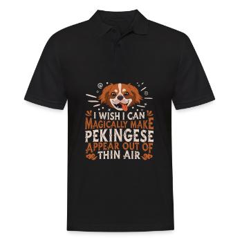 Chien pékinois - Polo Homme - noir - Devant - Kai (181cm)