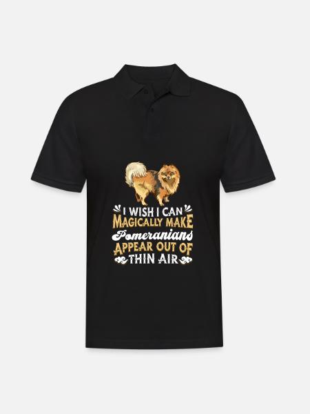 Pomeranian Dog - Men's Polo Shirt - black