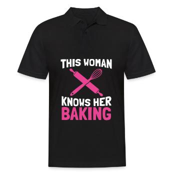 Baker Baking Confectioner - Men's Polo Shirt - black - Front - Kai (181cm)