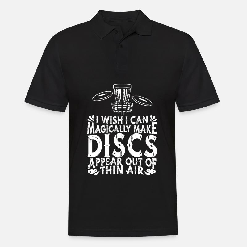 Frisbee Golf - Männer Poloshirt - Schwarz