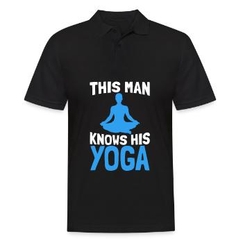 Yoga Yogi - Polo Homme - noir - Devant - Kai (181cm)