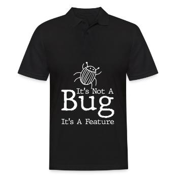 Programmeur Coder Développeur de logiciels - Polo Homme - noir - Devant - Kai (181cm)