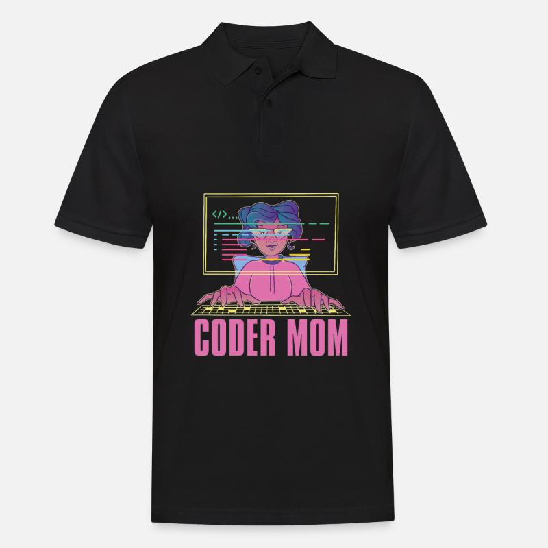 Programmeur Coder Développeur de logiciels - Polo Homme - noir