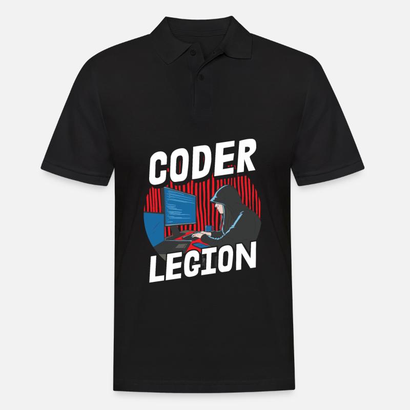 Programmer Coder Software Developer - Men's Polo Shirt - black