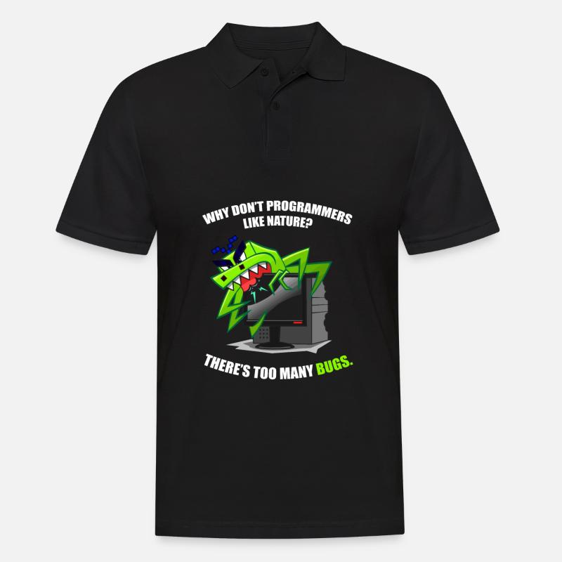 Programmierer Coder Software Entwickler - Männer Poloshirt - Schwarz
