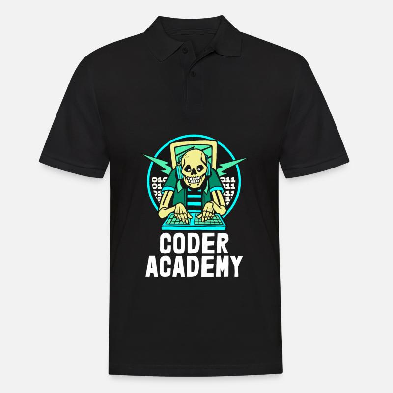 Programmierer Coder Software Entwickler - Männer Poloshirt - Schwarz
