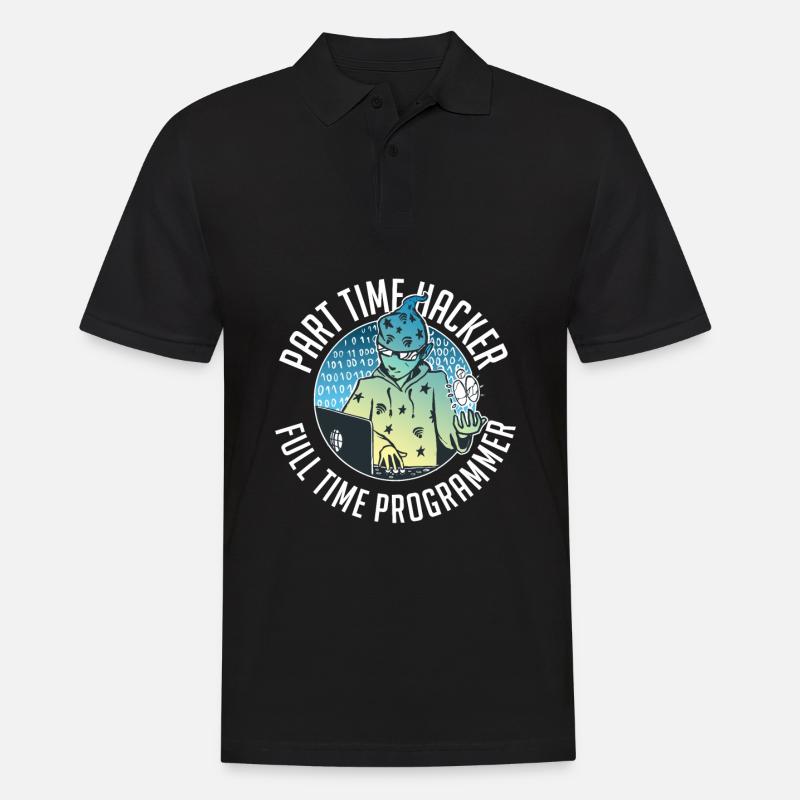 Programmer Coder Software Developer - Men's Polo Shirt - black