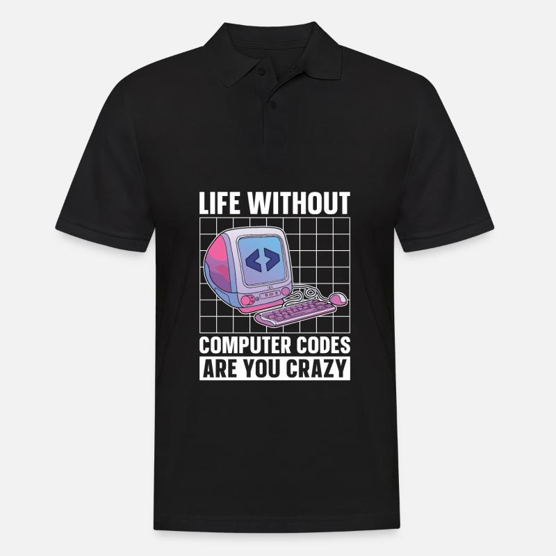 Programmer Coder Software Developer - Men's Polo Shirt - black