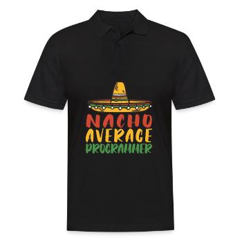 Programmeur Coder Développeur de logiciels - Polo Homme - noir - Devant - Kai (181cm)