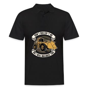Bulldozer bulldozer crawler - Men's Polo Shirt - black - Front - Kai (181cm)