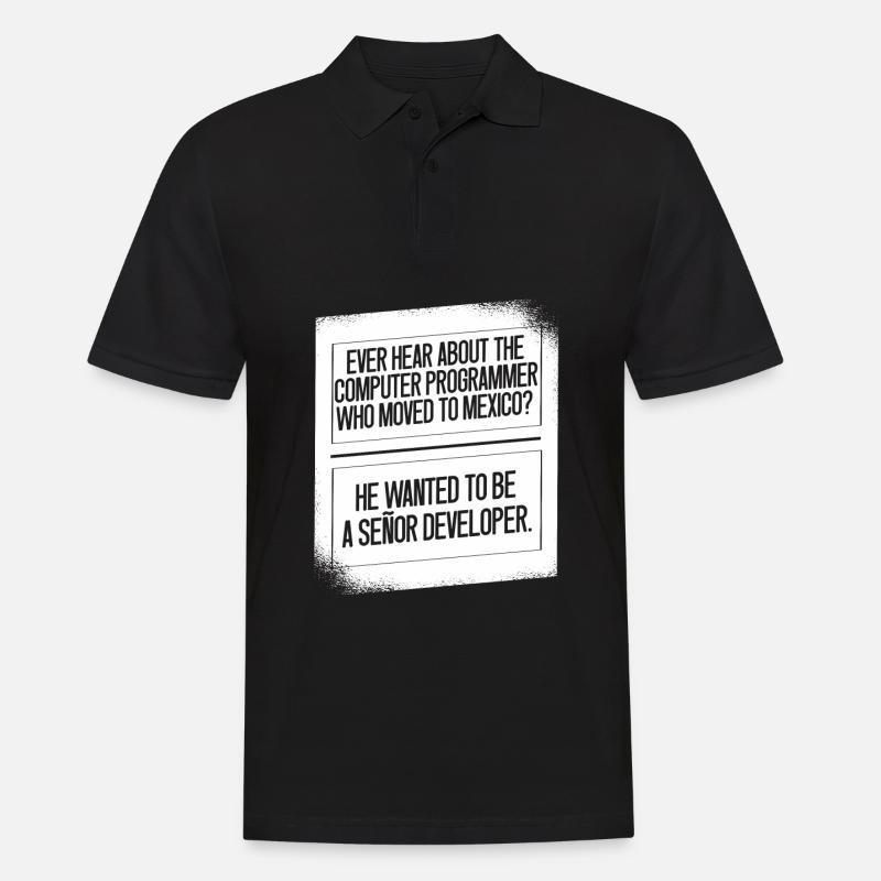 Programmierer Coder Software Entwickler - Männer Poloshirt - Schwarz
