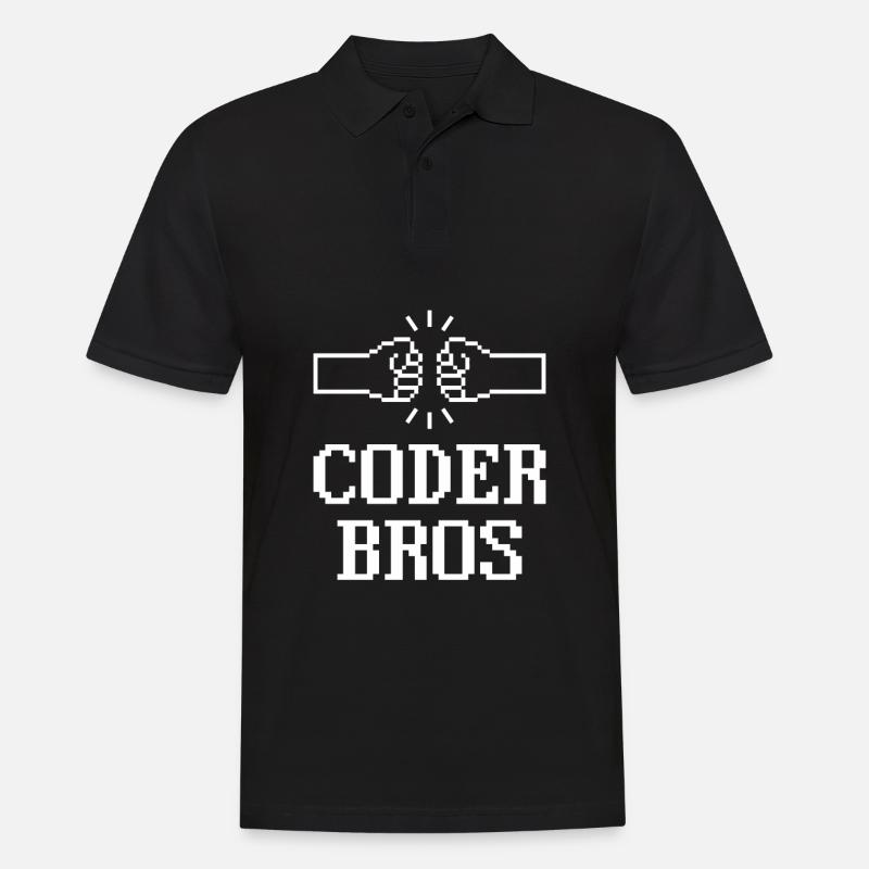 Programmierer Coder Software Entwickler - Männer Poloshirt - Schwarz