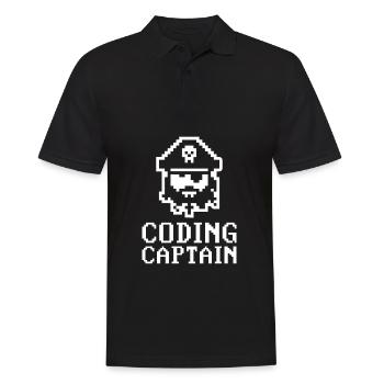 Programmierer Coder Software Entwickler - Männer Poloshirt - Schwarz - Vorne - Kai (181cm)