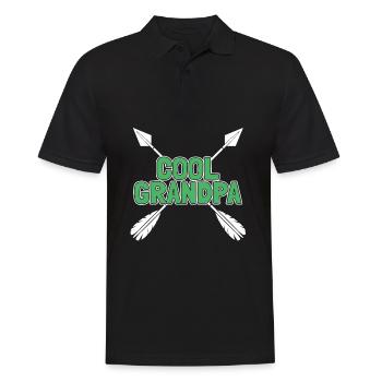 Bogenschütze Bogensport Pfeil Bogen Bogenschießen - Männer Poloshirt - Schwarz - Vorne - Kai (181cm)
