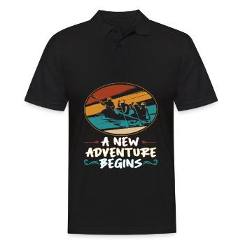 Rafting Canoë Kayak d’eau vive - Polo Homme - noir - Devant - Kai (181cm)