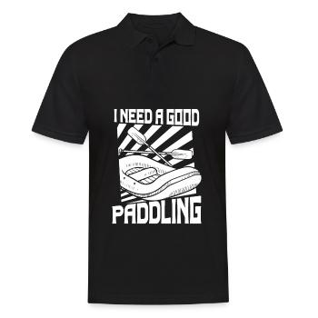 Rafting Canoë Kayak d’eau vive - Polo Homme - noir - Devant - Kai (181cm)