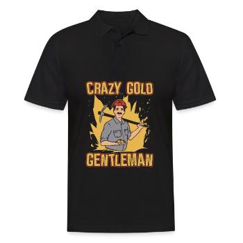 Gold Mining Gold Mine - Men's Polo Shirt - black - Front - Kai (181cm)