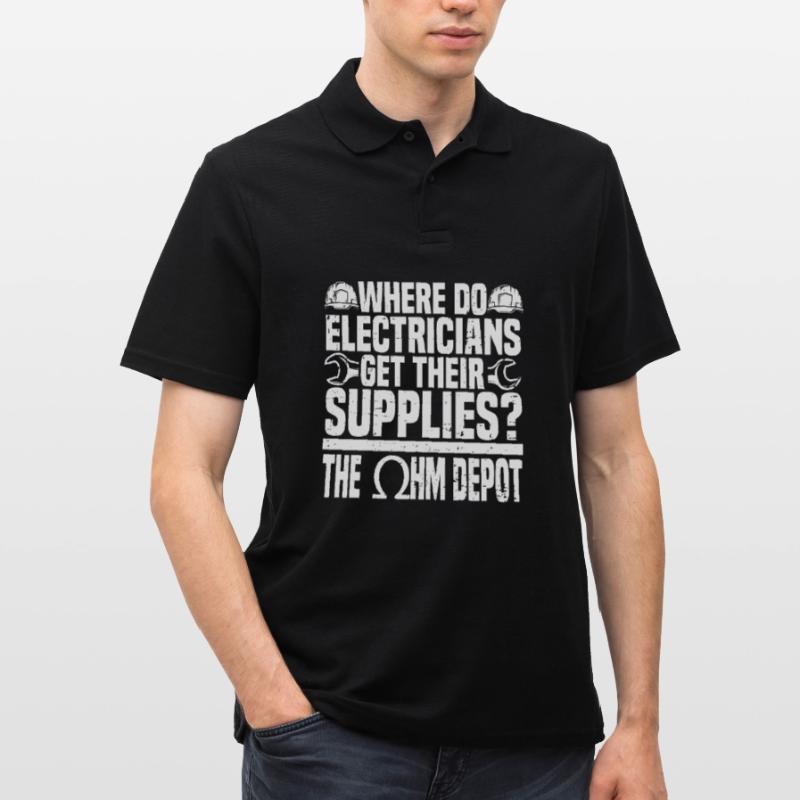 Electrician Electrical Engineer Electronics Technician Men's Polo Shirt