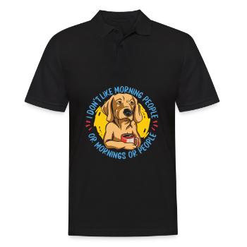 Golden retriever - Polo Homme - noir - Devant - Kai (181cm)