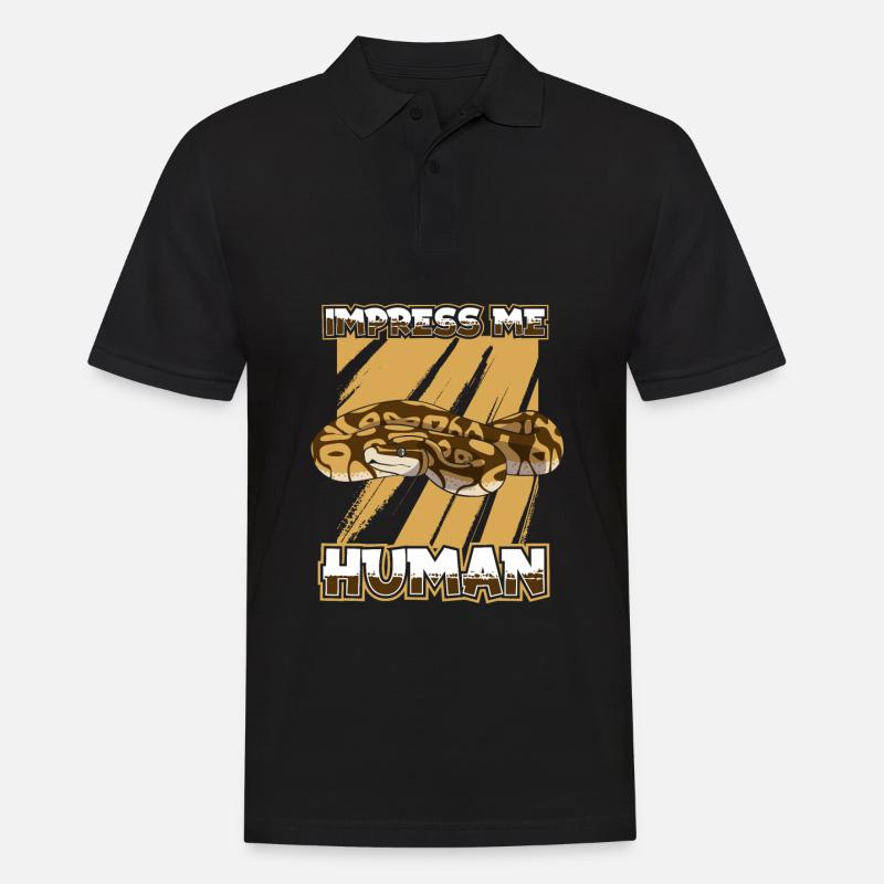 Boa Constrictor Schlange - Männer Poloshirt - Schwarz