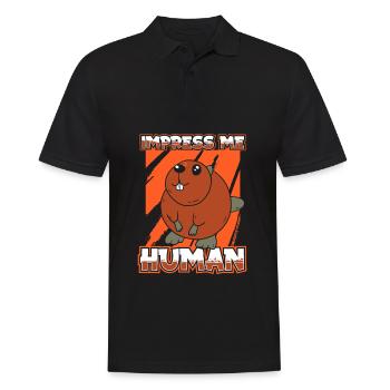Biber - Männer Poloshirt - Schwarz - Vorne - Kai (181cm)