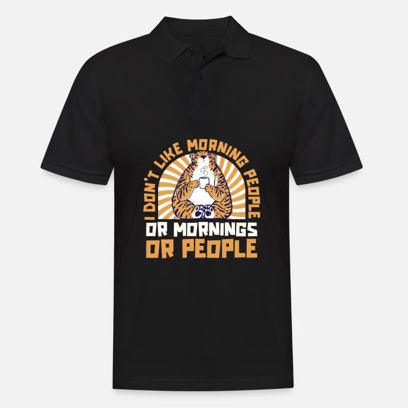 Tiger - Männer Poloshirt - Schwarz