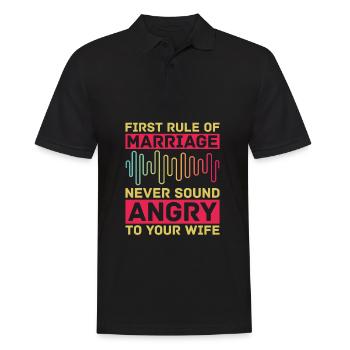 Tontechniker Sound Audio Engineer - Männer Poloshirt - Schwarz - Vorne - Kai (181cm)