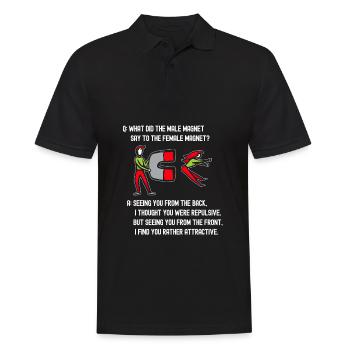 Physik Physiker - Männer Poloshirt - Schwarz - Vorne - Kai (181cm)