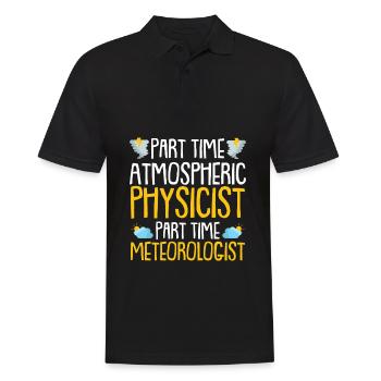 Physik Physiker - Männer Poloshirt - Schwarz - Vorne - Kai (181cm)