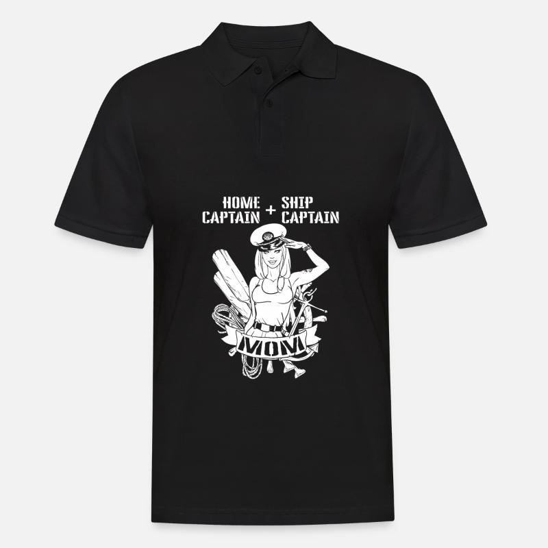 Seglen Segelboot Segler - Männer Poloshirt - Schwarz