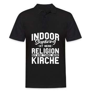 Indoor Skydiving - Men's Polo Shirt - black - Front - Kai (181cm)