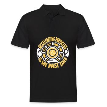 Physik Physiker - Männer Poloshirt - Schwarz - Vorne - Kai (181cm)