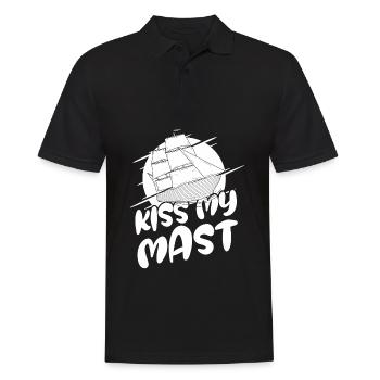 Seglen Segelboot Segler - Männer Poloshirt - Schwarz - Vorne - Kai (181cm)