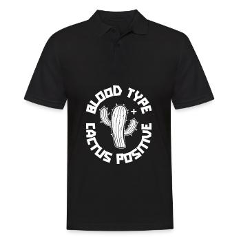 Cactus arbuste Cactus piquant jardinier de jardin - Polo Homme - noir - Devant - Kai (181cm)