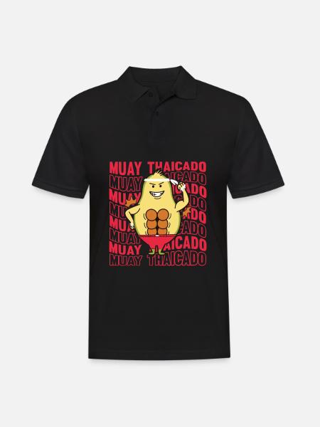 Muay Thai Boxing Thaiboxen Boxer - Men's Polo Shirt - black