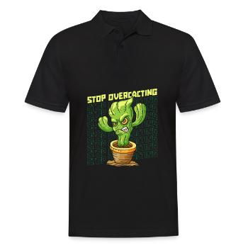 Cactus arbuste Cactus piquant jardinier de jardin - Polo Homme - noir - Devant - Kai (181cm)