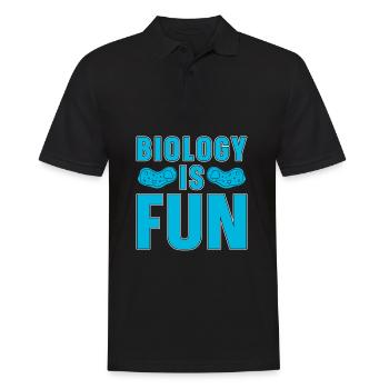 Biologiste scientifique en biologie - Polo Homme - noir - Devant - Kai (181cm)