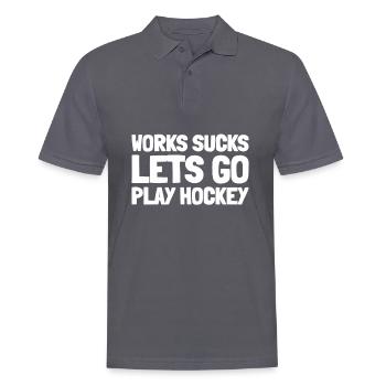 Field hockey - Men's Polo Shirt - charcoal grey - Front - Nico (186cm)