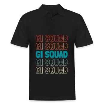 Krankenschwester Gastroenterologie Kader - Männer Poloshirt - Schwarz - Vorne - Kai (181cm)