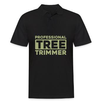 Tree trimmers - Men's Polo Shirt - black - Front - Kai (181cm)