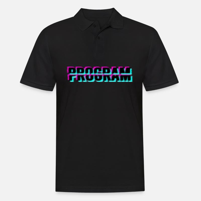 Computer program - Men's Polo Shirt - black