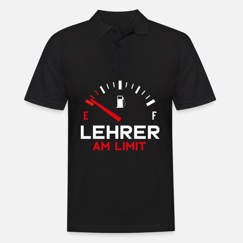 LEHRER AM LIMIT - Männer Poloshirt - Schwarz