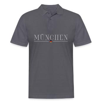 München, Deutschland Stil Design T-Shirt - Männer Poloshirt - Anthrazit - Vorne - Nico (186cm)