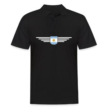 Argentine Tenue Vêtements T-Shirt Design - Polo Homme - noir - Devant - Kai (181cm)