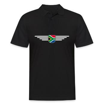 J’aime l’Afrique du Sud tenue T-Shirt Design Cadeau - Polo Homme - noir - Devant - Kai (181cm)