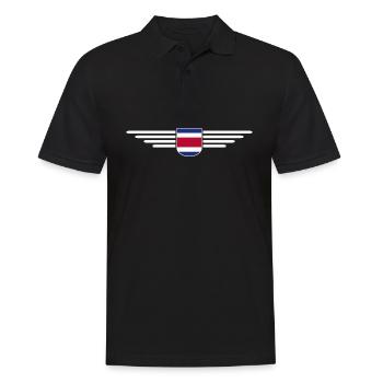 Costa Rica T-Shirt – Pura Vida Style - Polo Homme - noir - Devant - Kai (181cm)